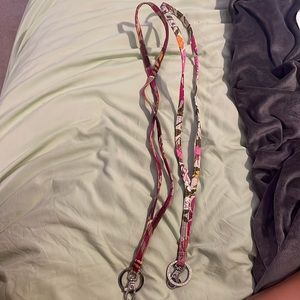 Vera Bradley 2 pc lanyard chains